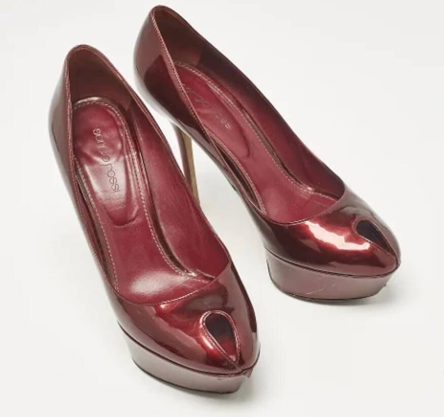 Sergio Rossi Pre-owned Leather heels Red Dames