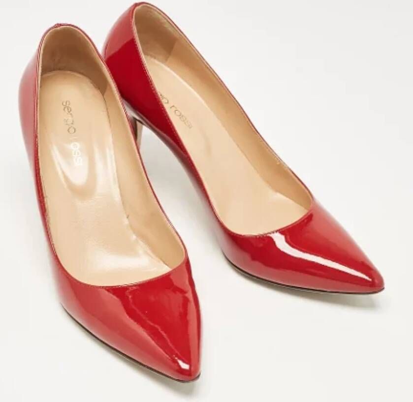 Sergio Rossi Pre-owned Leather heels Red Dames