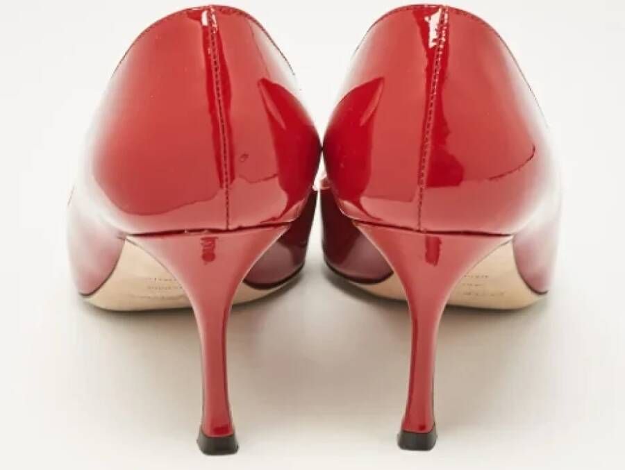 Sergio Rossi Pre-owned Leather heels Red Dames