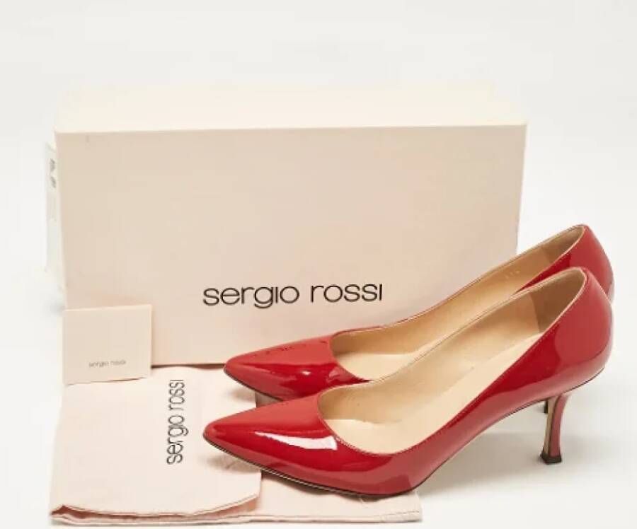 Sergio Rossi Pre-owned Leather heels Red Dames