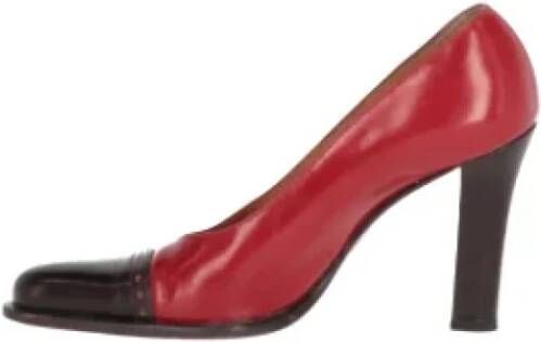 Sergio Rossi Pre-owned Leather heels Red Dames