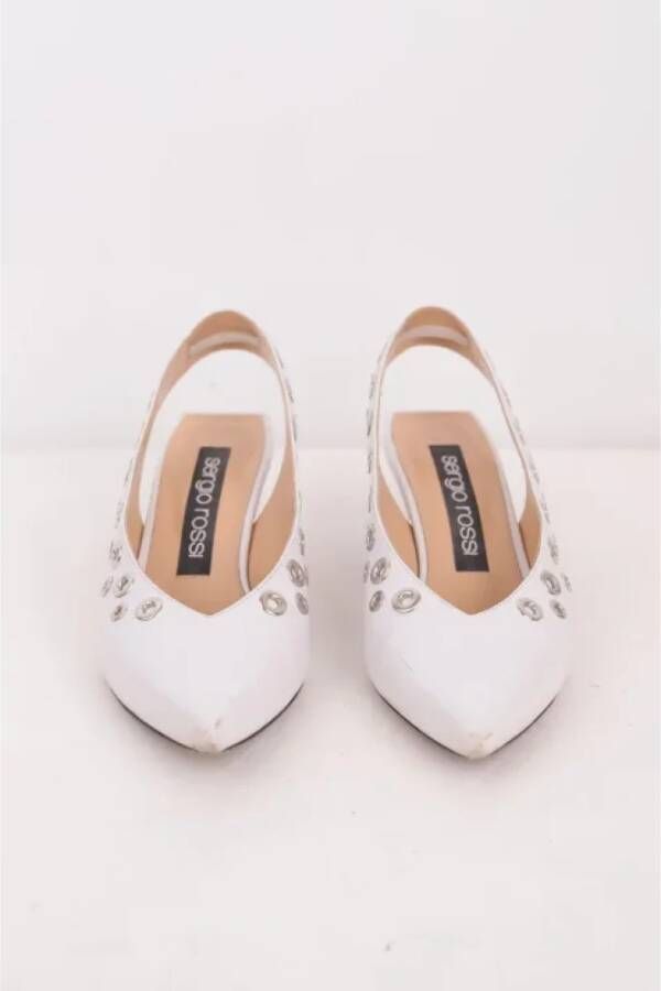 Sergio Rossi Pre-owned Leather heels White Dames