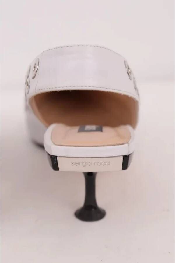 Sergio Rossi Pre-owned Leather heels White Dames