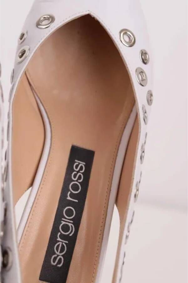 Sergio Rossi Pre-owned Leather heels White Dames