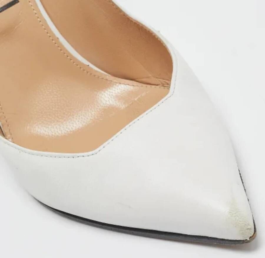 Sergio Rossi Pre-owned Leather heels White Dames