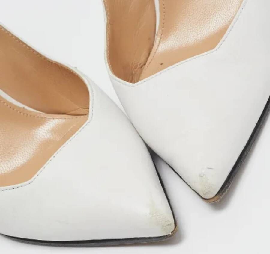 Sergio Rossi Pre-owned Leather heels White Dames