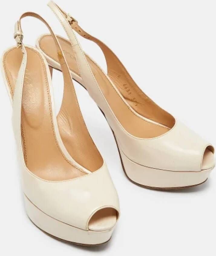 Sergio Rossi Pre-owned Leather heels White Dames