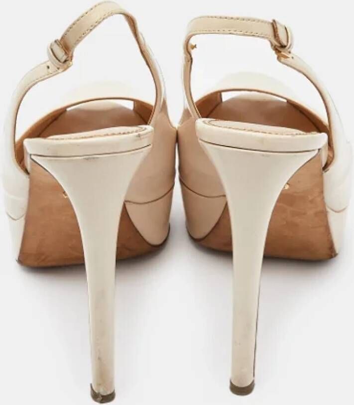 Sergio Rossi Pre-owned Leather heels White Dames