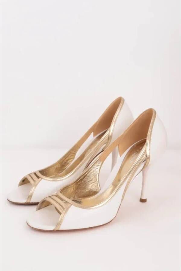 Sergio Rossi Pre-owned Leather heels White Dames