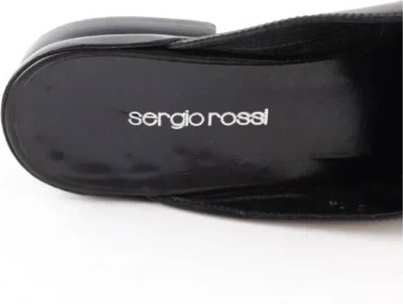 Sergio Rossi Pre-owned Leather mules Black Dames