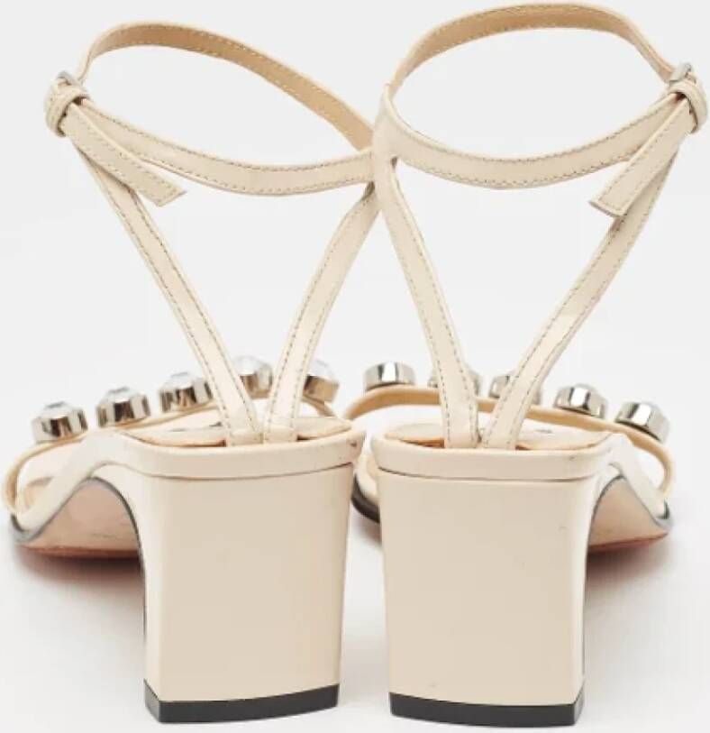 Sergio Rossi Pre-owned Leather sandals Beige Dames