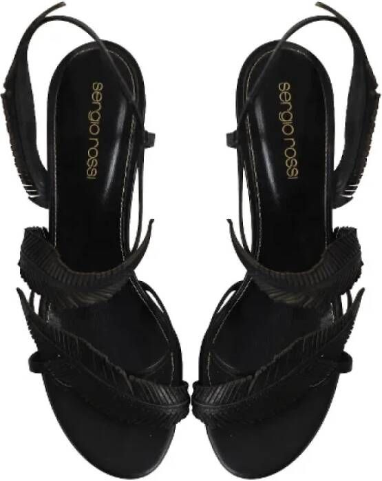 Sergio Rossi Pre-owned Leather sandals Black Dames