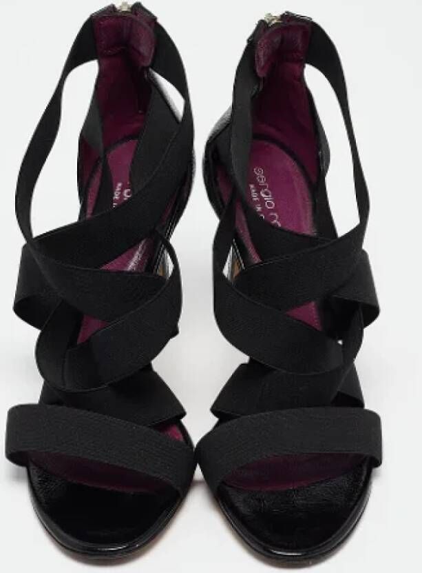 Sergio Rossi Pre-owned Leather sandals Black Dames