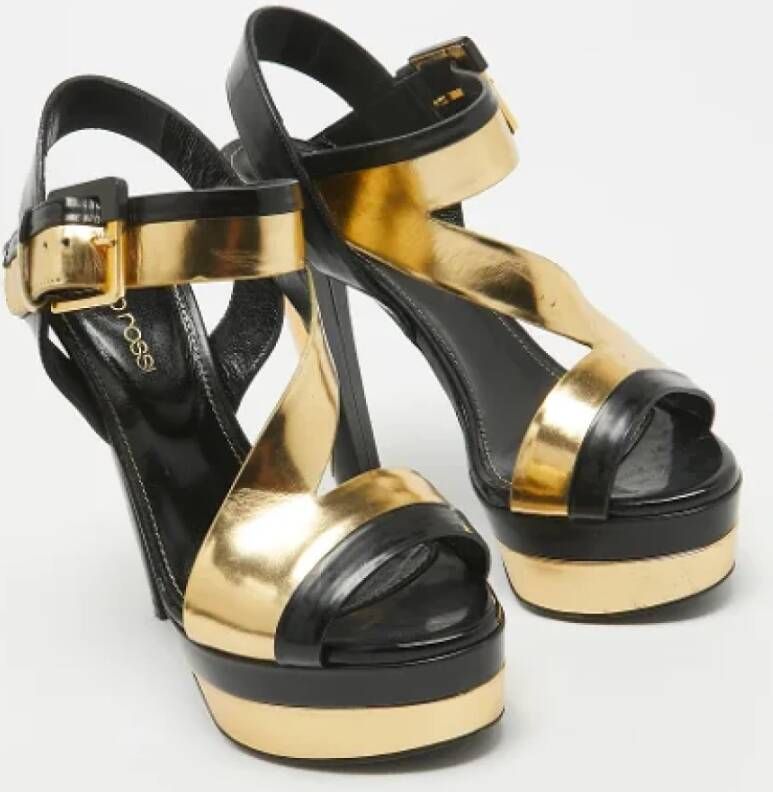 Sergio Rossi Pre-owned Leather sandals Black Dames