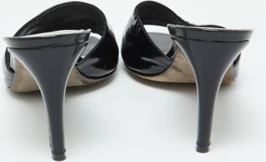 Sergio Rossi Pre-owned Leather sandals Black Dames