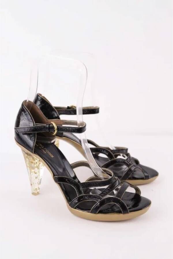 Sergio Rossi Pre-owned Leather sandals Black Dames