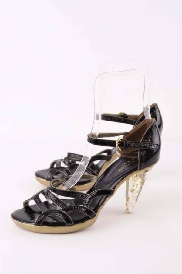 Sergio Rossi Pre-owned Leather sandals Black Dames