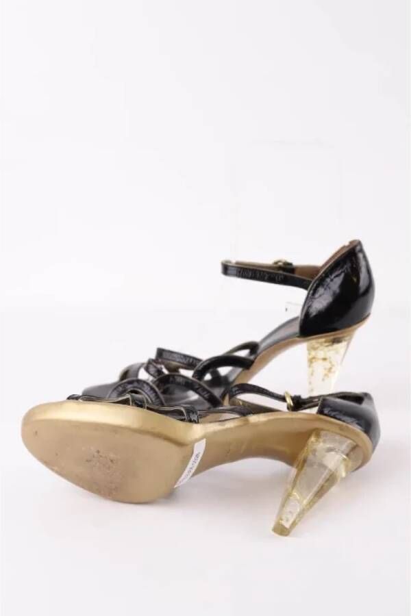 Sergio Rossi Pre-owned Leather sandals Black Dames