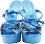 Sergio Rossi Pre-owned Leather sandals Blue Dames - Thumbnail 2