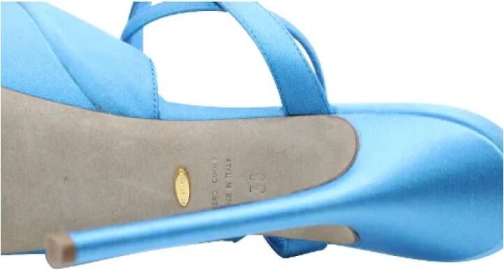 Sergio Rossi Pre-owned Leather sandals Blue Dames