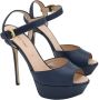 Sergio Rossi Pre-owned Leather sandals Blue Dames - Thumbnail 2