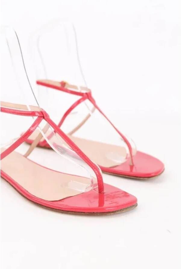 Sergio Rossi Pre-owned Leather sandals Pink Dames