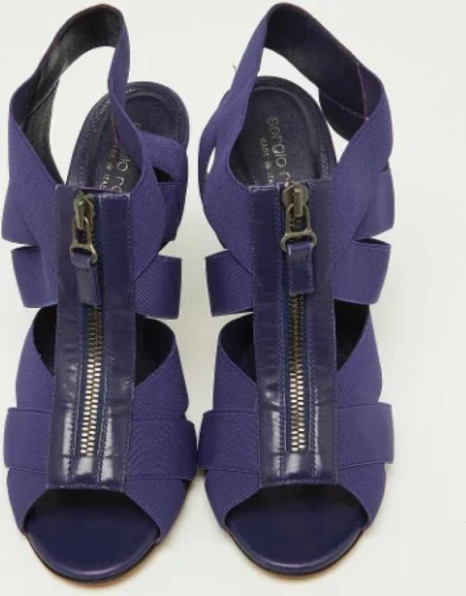 Sergio Rossi Pre-owned Leather sandals Purple Dames