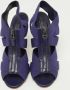 Sergio Rossi Pre-owned Leather sandals Purple Dames - Thumbnail 3