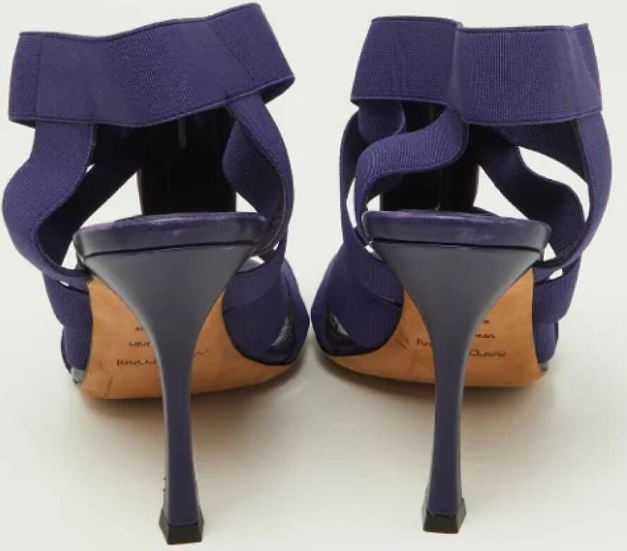 Sergio Rossi Pre-owned Leather sandals Purple Dames