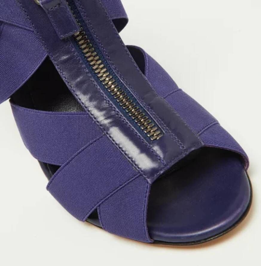 Sergio Rossi Pre-owned Leather sandals Purple Dames