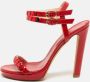 Sergio Rossi Pre-owned Leather sandals Red Dames - Thumbnail 2