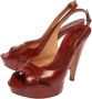 Sergio Rossi Pre-owned Leather sandals Red Dames - Thumbnail 3