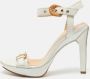 Sergio Rossi Pre-owned Leather sandals White Dames - Thumbnail 2