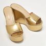 Sergio Rossi Pre-owned Leather sandals Yellow Dames - Thumbnail 4