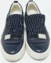 Sergio Rossi Pre-owned Leather sneakers Blue Dames - Thumbnail 3