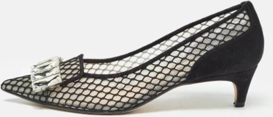 Sergio Rossi Pre-owned Mesh heels Black Dames