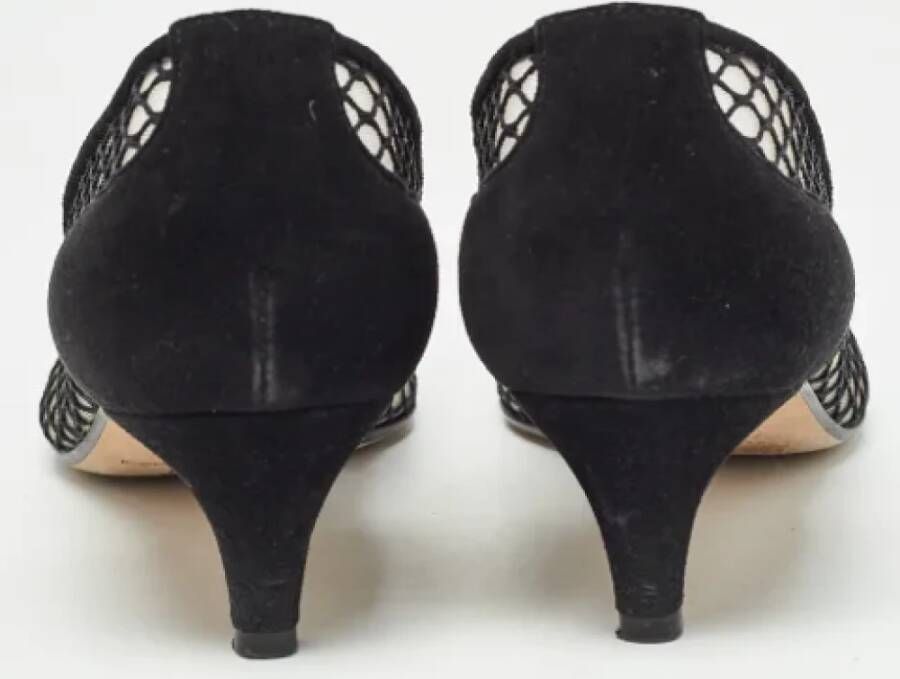 Sergio Rossi Pre-owned Mesh heels Black Dames