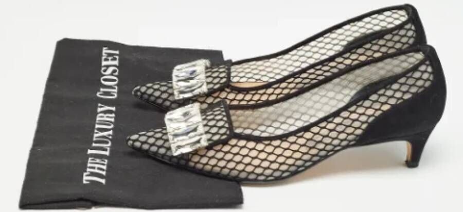 Sergio Rossi Pre-owned Mesh heels Black Dames