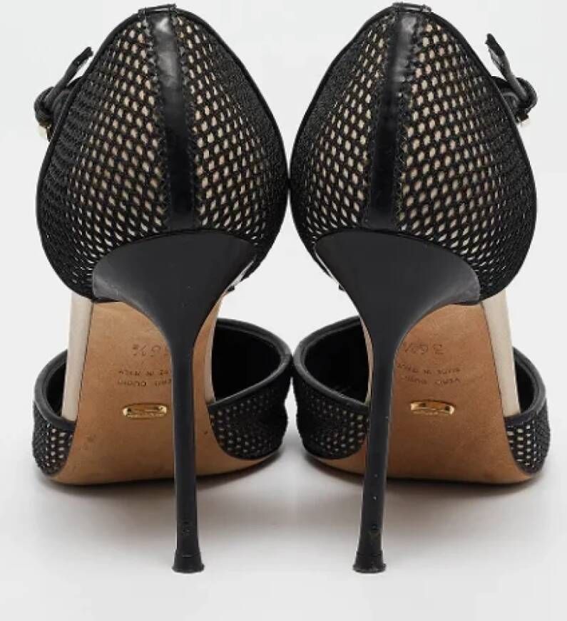 Sergio Rossi Pre-owned Mesh heels Black Dames