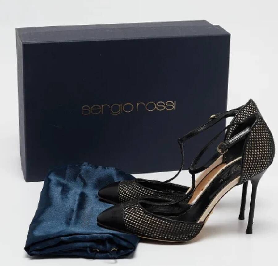 Sergio Rossi Pre-owned Mesh heels Black Dames