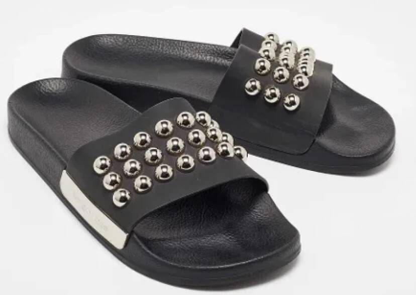 Sergio Rossi Pre-owned Rubber sandals Black Dames