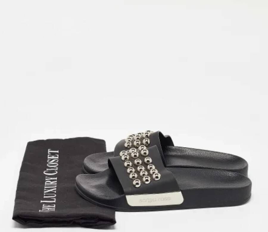 Sergio Rossi Pre-owned Rubber sandals Black Dames