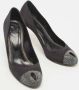 Sergio Rossi Pre-owned Satin heels Black Dames - Thumbnail 4