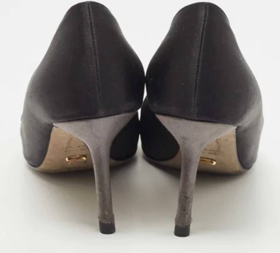 Sergio Rossi Pre-owned Satin heels Black Dames