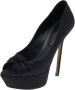 Sergio Rossi Pre-owned Satin heels Black Dames - Thumbnail 2