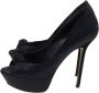 Sergio Rossi Pre-owned Satin heels Black Dames - Thumbnail 4