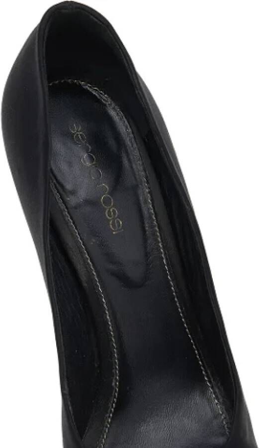 Sergio Rossi Pre-owned Satin heels Black Dames