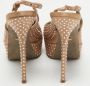 Sergio Rossi Pre-owned Satin heels Brown Dames - Thumbnail 6