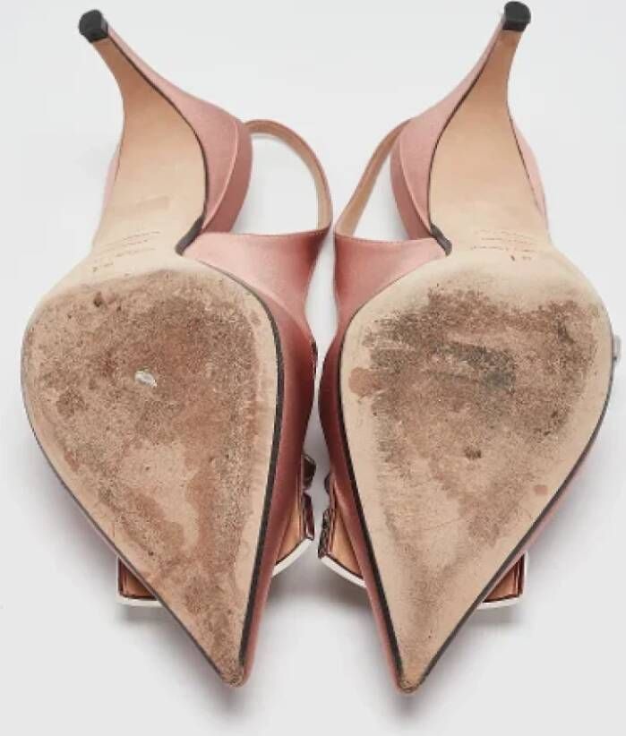 Sergio Rossi Pre-owned Satin heels Pink Dames