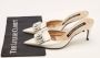 Sergio Rossi Pre-owned Satin mules White Dames - Thumbnail 7